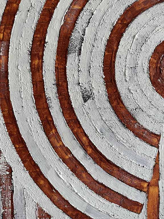 A detail image of Ellen Pickens' She Allows Painting.