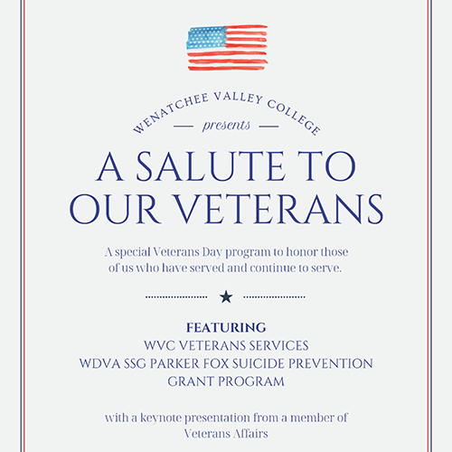 WVC Veterans Services presents A Salute to Our Veterans program on Nov. 6